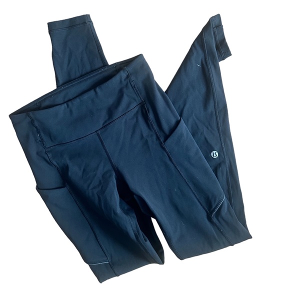 LULULEMON Black Leggings Size 2 - Picture 1 of 5
